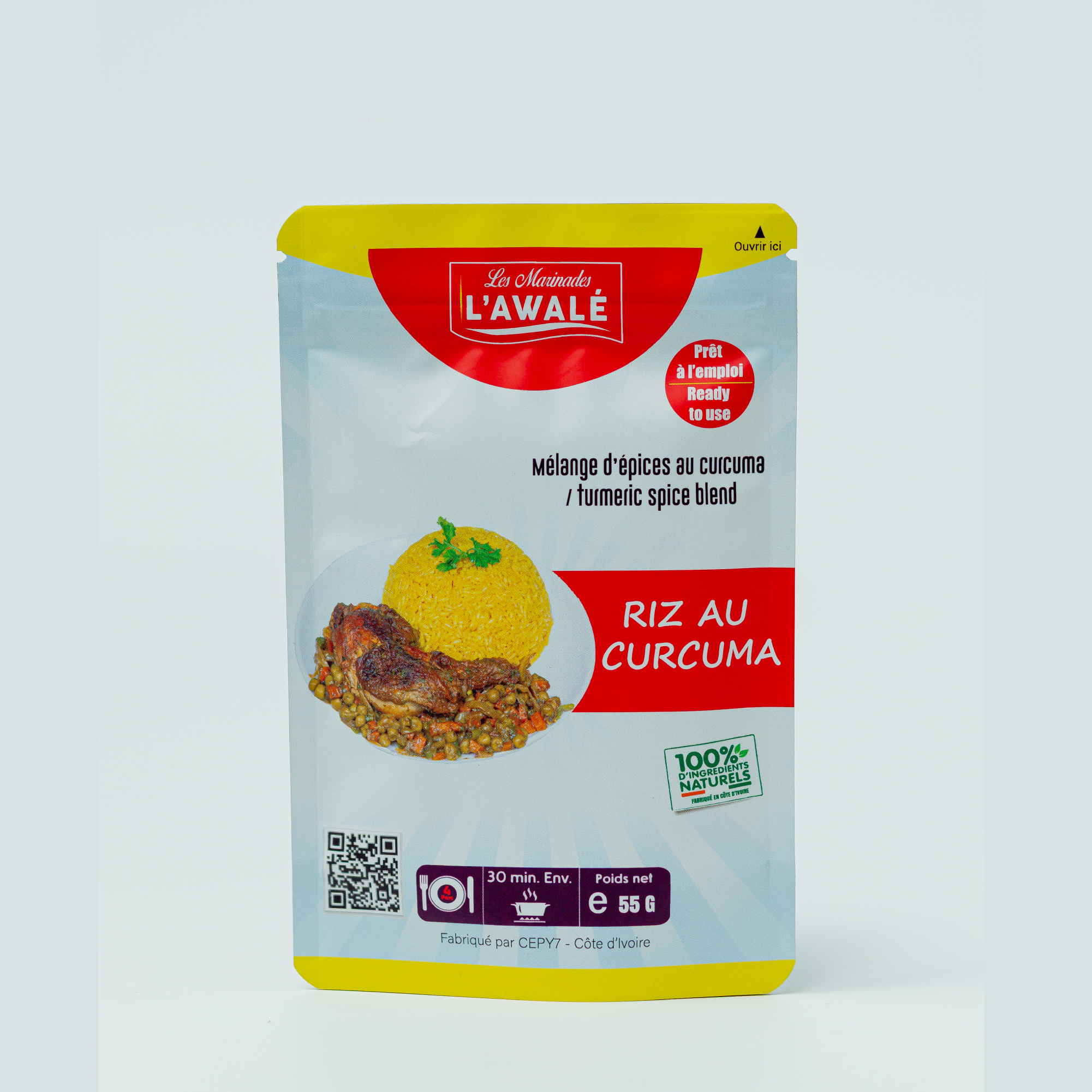 Assaisonnement Pour Riz au Curcuma
